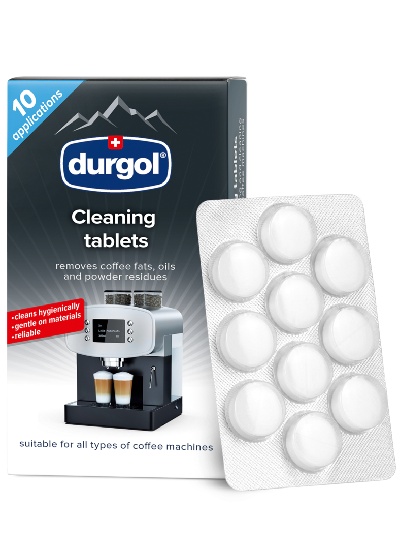 Durgol Reinigungs-Tabletten 10 Tabs Entfernt Kaffeefette 2er Pack 